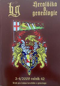 Obálka titulu Heraldika a genealogie, časopis Klubu pro českou heraldiku a genealogii 3-4/2009 ročník 42